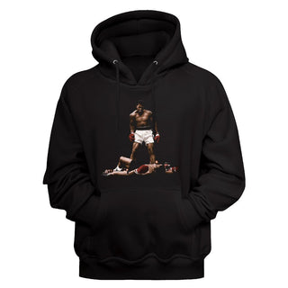 Muhammad Ali - Over And Over | Black L/S Pullover Adult Hoodie - Coastline Mall