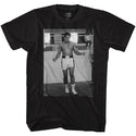 Muhammad Ali-Jumpin Rope-Black Adult S/S Tshirt - Coastline Mall