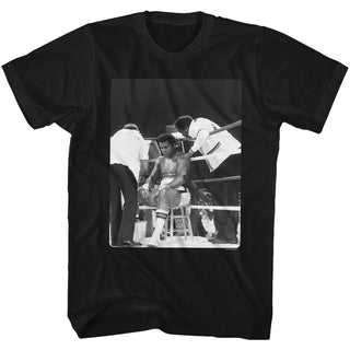Muhammad Ali-Time Out-Black Adult S/S Tshirt - Coastline Mall