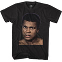 Muhammad Ali-Big Face-Black Adult S/S Tshirt - Coastline Mall