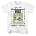 Muhammad Ali-A Thrilla-White Adult S/S Tshirt - Coastline Mall