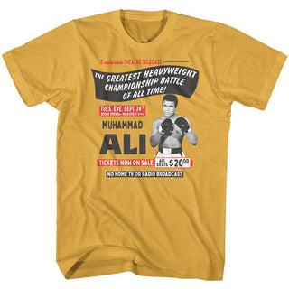 Muhammad Ali-Telecast-Ginger Adult S/S Tshirt - Coastline Mall