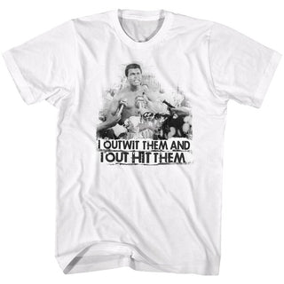Muhammad Ali-Out Wit Out It-White Adult S/S Tshirt - Coastline Mall