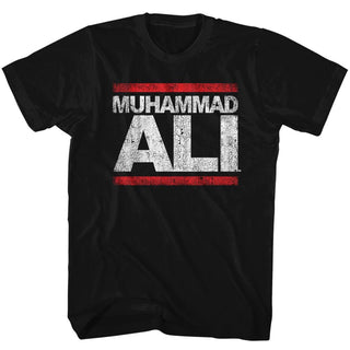 Muhammad Ali-Run Ali-Black Adult S/S Tshirt - Coastline Mall