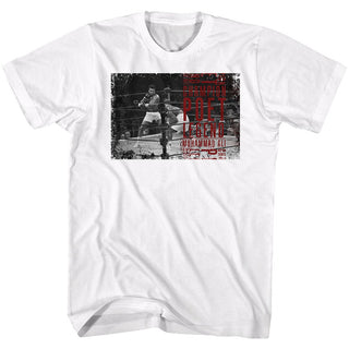 Muhammad Ali-Ali Poet-White Adult S/S Tshirt - Coastline Mall