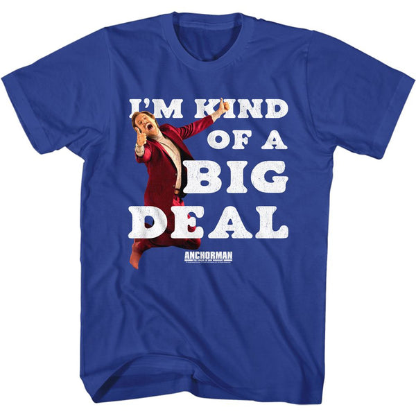Anchorman-Big Deal-Royal Adult S/S Tshirt - Coastline Mall
