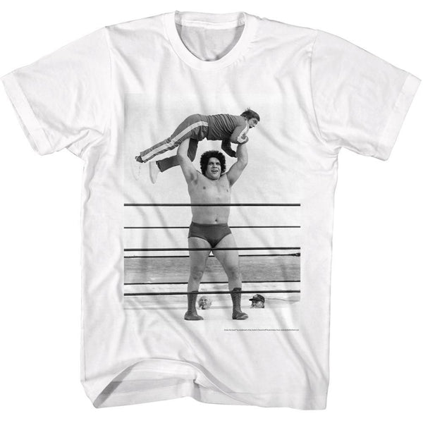 Andre The Giant-Lightweight-White Adult S/S Tshirt - Coastline Mall