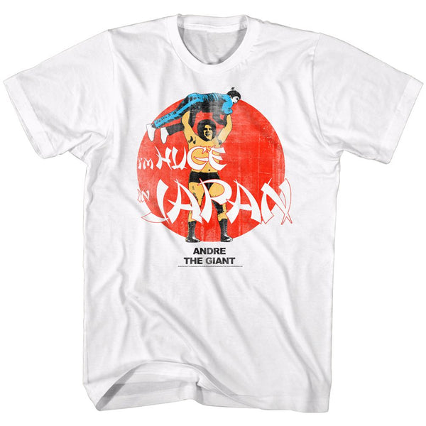 Andre The Giant-Huge!-White Adult S/S Tshirt - Coastline Mall