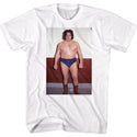 Andre The Giant-Striking-White Adult S/S Tshirt - Coastline Mall