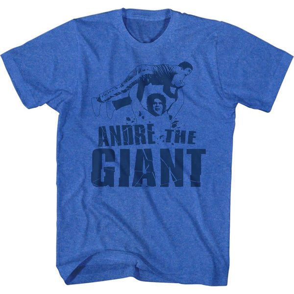 Andre The Giant-Andre Blue-Royal Heather Adult S/S Tshirt - Coastline Mall