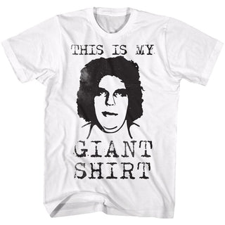 Andre The Giant-Straight Outta Here-White Adult S/S Tshirt - Coastline Mall