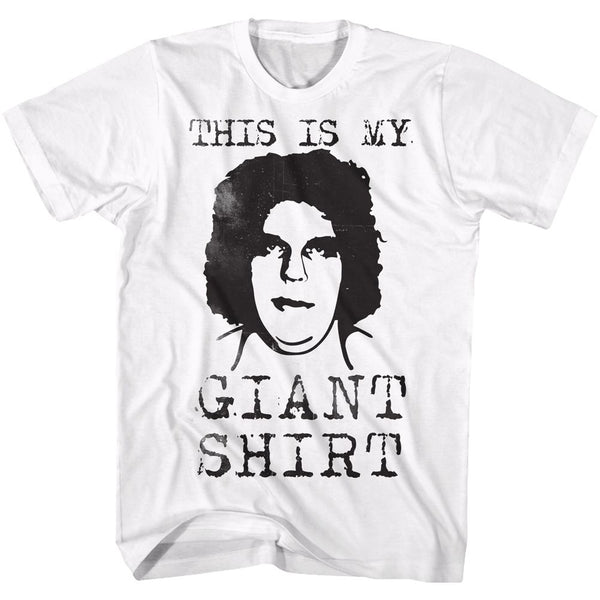 Andre The Giant-Straight Outta Here-White Adult S/S Tshirt - Coastline Mall