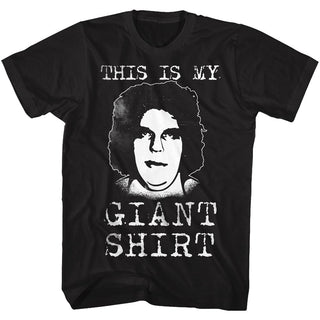 Andre The Giant-Straight Outta Here-Black Adult S/S Tshirt - Coastline Mall