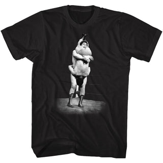 Andre The Giant-Looks Wrong-Black Adult S/S Tshirt - Coastline Mall