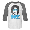 Andre The Giant-Dre-White Heather/Premium Heather Adult 3/4 Sleeve Raglan - Coastline Mall