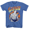Andre The Giant-Retro Giant-Royal Heather Adult S/S Tshirt - Coastline Mall