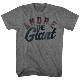 Andre The Giant-Giant-Graphite Heather Adult S/S Tshirt - Coastline Mall