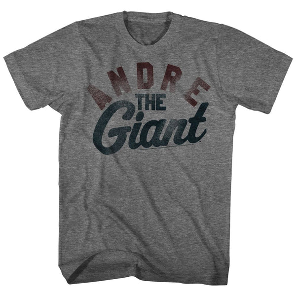 Andre The Giant-Giant-Graphite Heather Adult S/S Tshirt - Coastline Mall