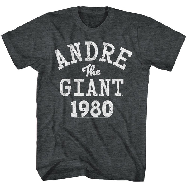 Andre The Giant-Atg1980-Black Heather Adult S/S Tshirt - Coastline Mall