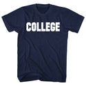 Animal House-College-Navy Adult S/S Tshirt - Coastline Mall