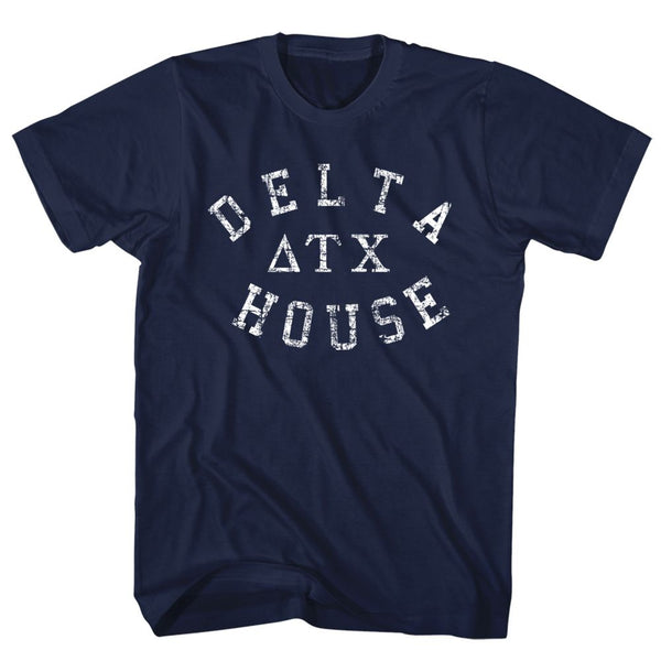 Animal House-Delta House-Navy Adult S/S Tshirt - Coastline Mall