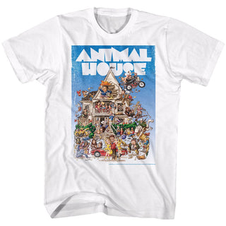 Animal House-Poster Time-White Adult S/S Tshirt - Coastline Mall