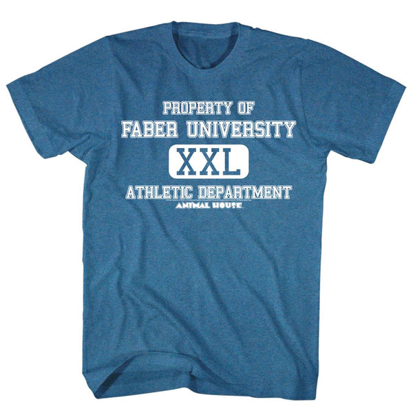 Animal House-Athletic Department-Pacific Blue Heather Adult S/S Tshirt - Coastline Mall
