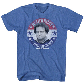 Animal House-Blutarsky For Prez-Royal Heather Adult S/S Tshirt - Coastline Mall