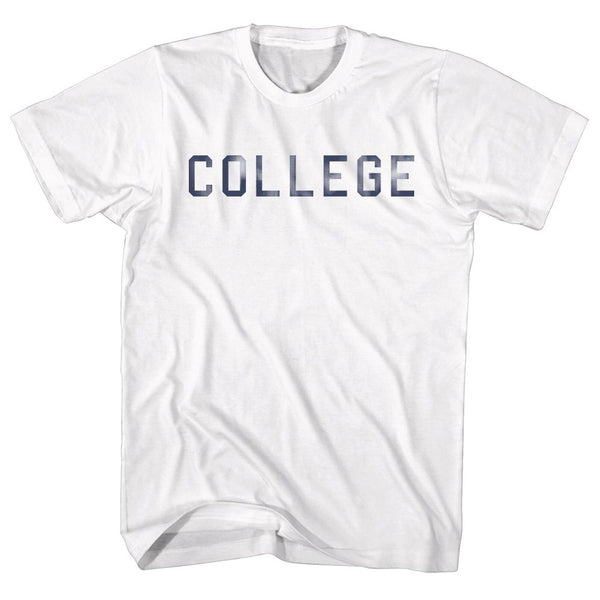 Animal House-Distress College-White Adult S/S Tshirt - Coastline Mall