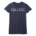 Animal House College Logo Navy Ladies Bella Short Sleeve T-Shirt tee - Coastline Mall