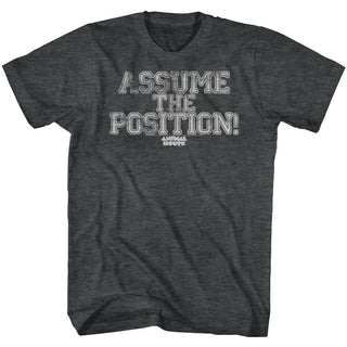 Animal House-Position Yourself-Black Heather Adult S/S Tshirt - Coastline Mall