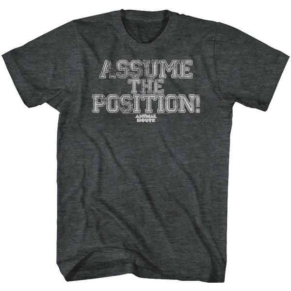 Animal House-Position Yourself-Black Heather Adult S/S Tshirt - Coastline Mall