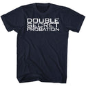 Animal House-Double Secret Probation-Navy Adult S/S Tshirt - Coastline Mall