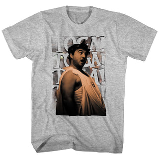 Animal House-Toga Chant-Gray Heather Adult S/S Tshirt - Coastline Mall