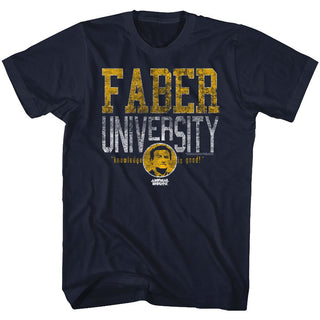Animal House-Faber University-Navy Adult S/S Tshirt - Coastline Mall