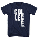 Animal House-College Scrabble-Navy Adult S/S Tshirt - Coastline Mall