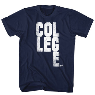 Animal House-College Scrabble-Navy Adult S/S Tshirt - Coastline Mall