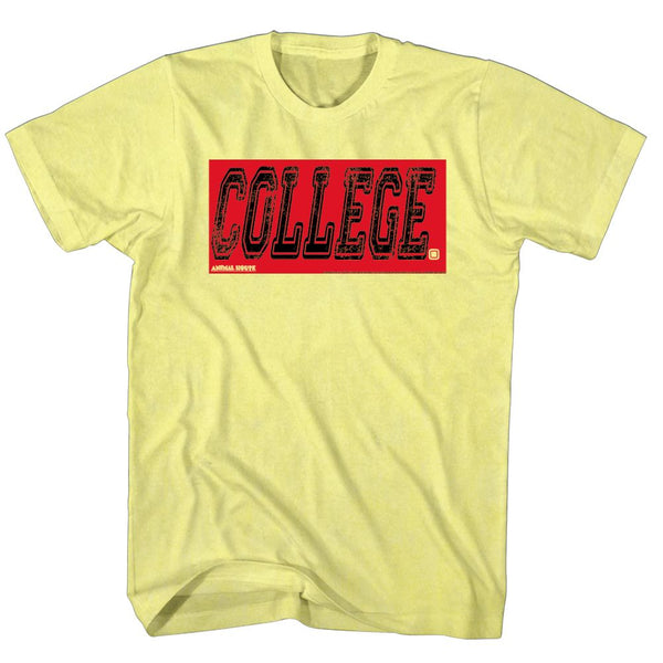 Animal House-College Oby-Yellow Adult S/S Tshirt - Coastline Mall