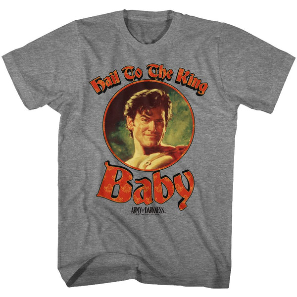 Army Of Darkness-Regal Baby-Graphite Heather Adult S/S Tshirt - Coastline Mall