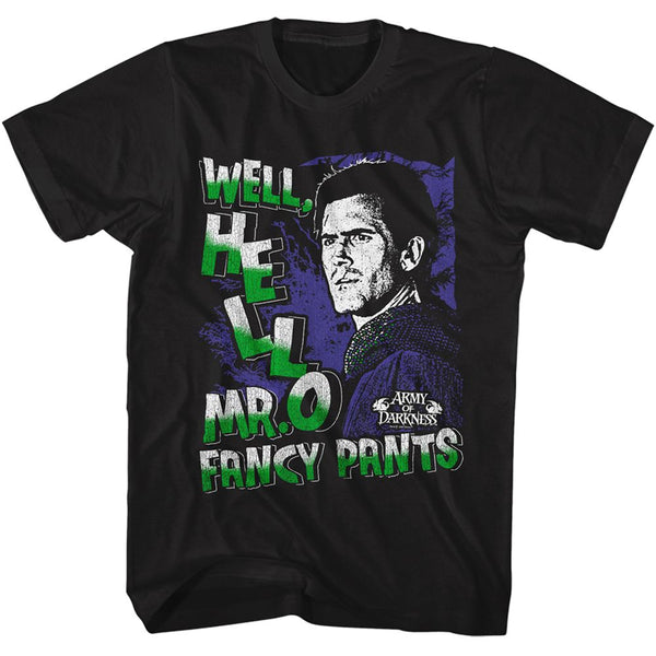 Army Of Darkness - Mr. Fancy Pants | Black S/S Adult T-Shirt | Shirts & Tops - Coastline Mall
