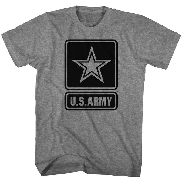 Army-Star Logo-Graphite Heather Adult S/S Tshirt - Coastline Mall