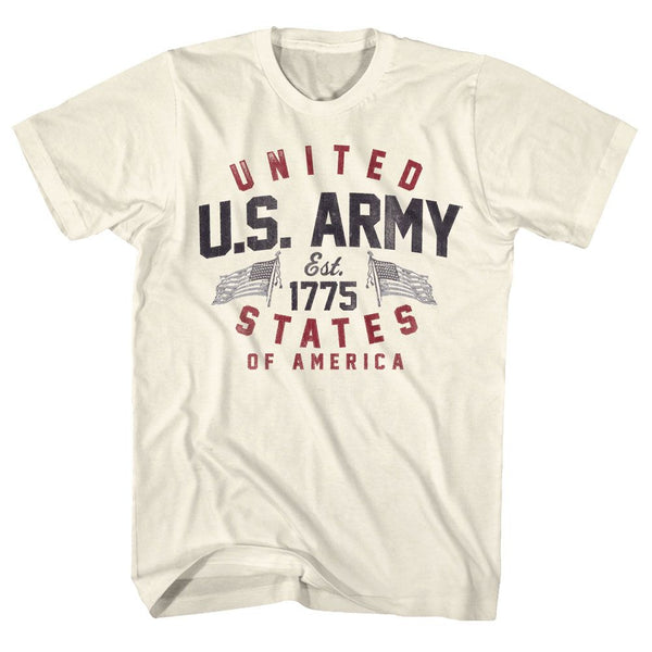 Army-US1775-Natural Adult S/S Tshirt - Coastline Mall