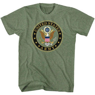 Army-Army Seal-Military Green Heather Adult S/S Tshirt - Coastline Mall