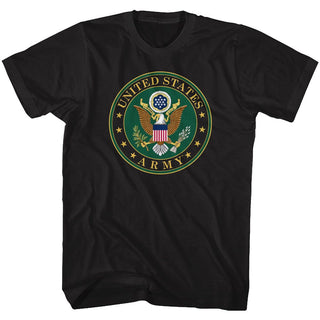 Army-Army Seal-Black Adult S/S Tshirt - Coastline Mall