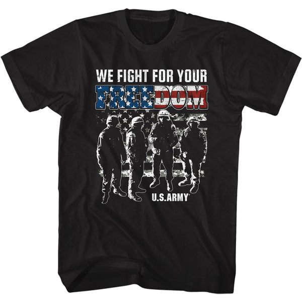 Army-We Fight-Black Adult S/S Tshirt - Coastline Mall
