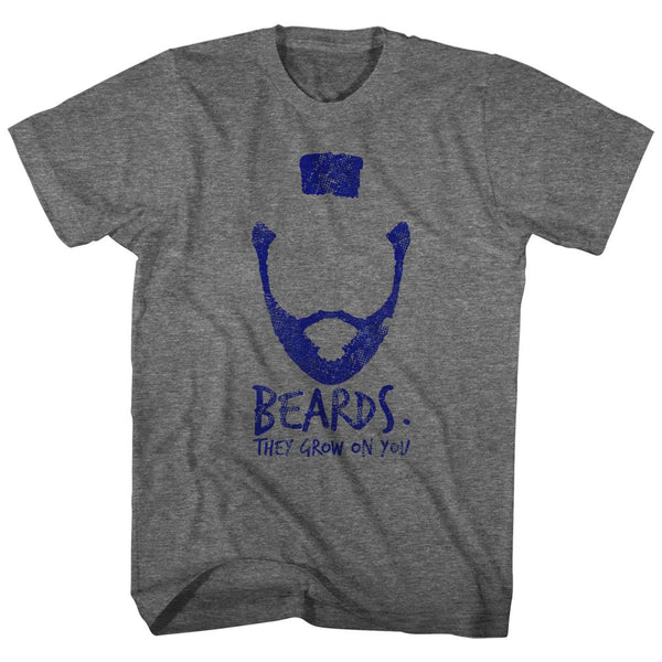 Mr. T-Beards-Graphite Heather Adult S/S Tshirt - Coastline Mall