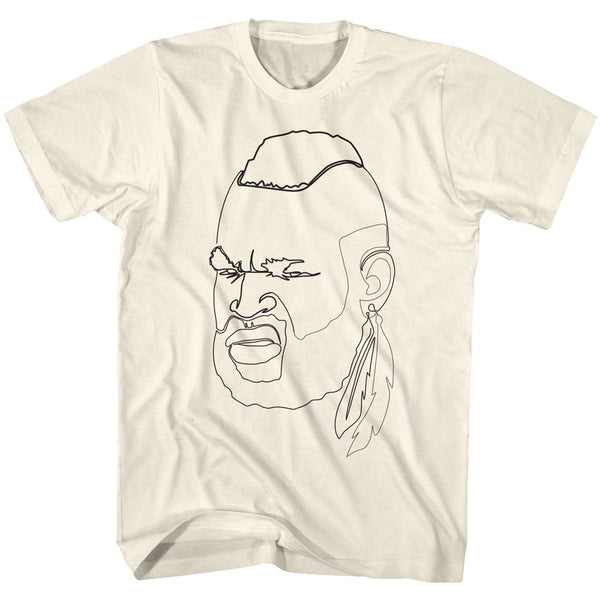 Mr. T-One Line Mr. T-Natural Adult S/S Tshirt - Coastline Mall