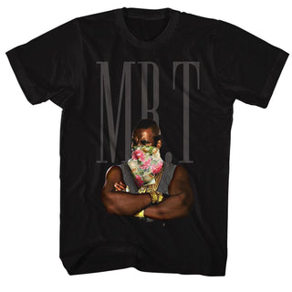 Mr. T-Flower T-Black Adult S/S Tshirt - Coastline Mall