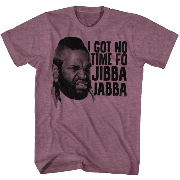 Mr. T-Jibba Jabba-Vintage Maroon Heather Adult S/S Tshirt - Coastline Mall