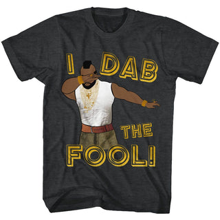 Mr. T-Dab The Fool-Black Heather Adult S/S Tshirt - Coastline Mall